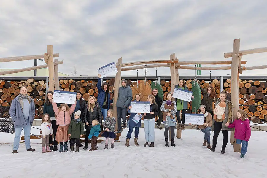 En 2022, los cinco primeros jardines de infancia forestales recibieron una donación de la recién creada Fundación Rapunzel