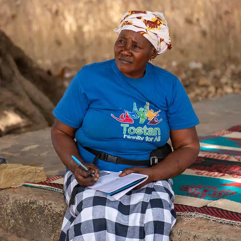 Die bio-landwirtschaftliche Schulung findet im Freien statt